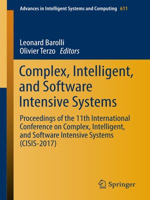 cover image of Complex, Intelligent, and Software Intensive Systems